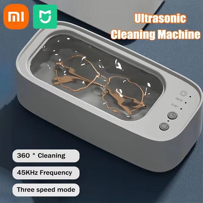 Xiaomi  Ultrasonic Glasses Cleaning Machine 45KHZ Ultrasound Jewelry Cleaner Machine High Frequency Ultrasonic Cleaner Bath